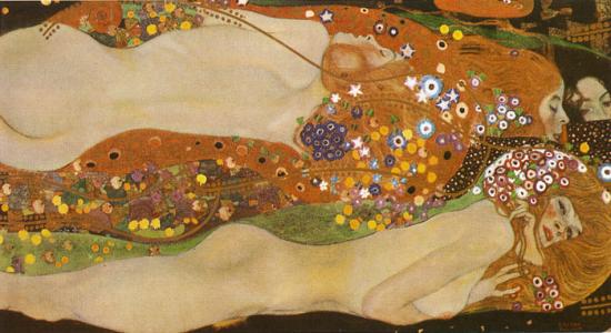 Gustave Klimt  - Les serpents d'eau -