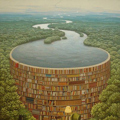 Jacek Yerka -Bible Dam-